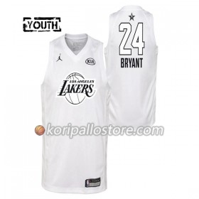 Los Angeles Lakers Kobe Bryant 24 2018 All Star Jordan Brand Valkoinen Lasten Pelipaidat Swingman